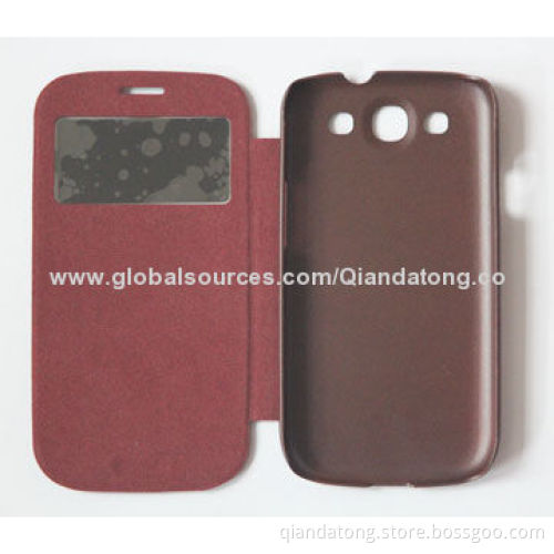 Leather Mobile Phone Cases, Flip Style, Suitable for Samsung Galaxy S3/9300